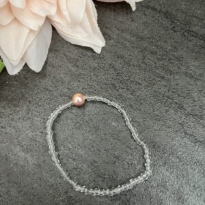 Durchsichtiges Armband mit Perle