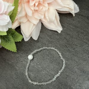 Durchsichtiges  Armband mit perle