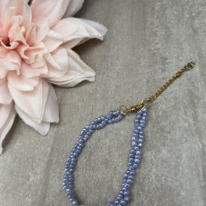 Lila Armband mit Perle